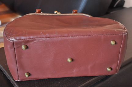 Сумка кожаная ридикюль