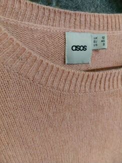 Розовый ангоровый свитер платье ASOS