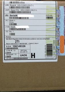Новый Cisco WS-C2960+24LC-L