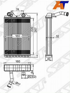 Радиатор отопителя салона toyota camry