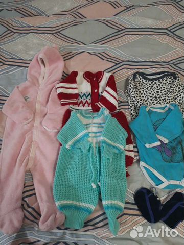 Пакет одежды на девочку от 0 до 6 месяцев