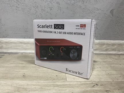 Звуковая карта Focusrite Scarlett Solo 3rd Gen