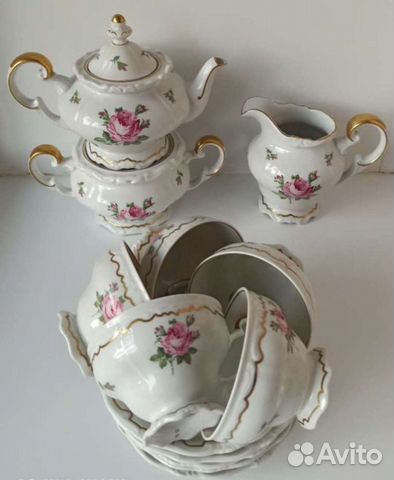 Чайный сервиз гдр роза