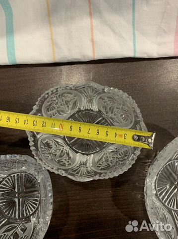 Ваза 3 штуки,хрустальная СССР