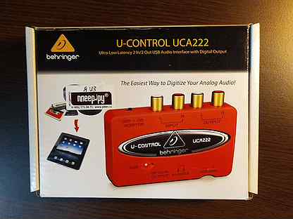 Внешняя звуковая карта behringer uca222