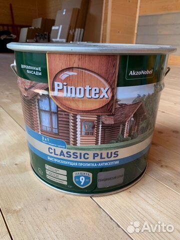 Pinotex classic plus скандинавский серый фото