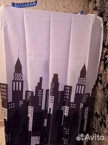 Штора для ванной новая