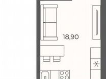 Квартира-студия, 23,8 м², 18/26 эт.