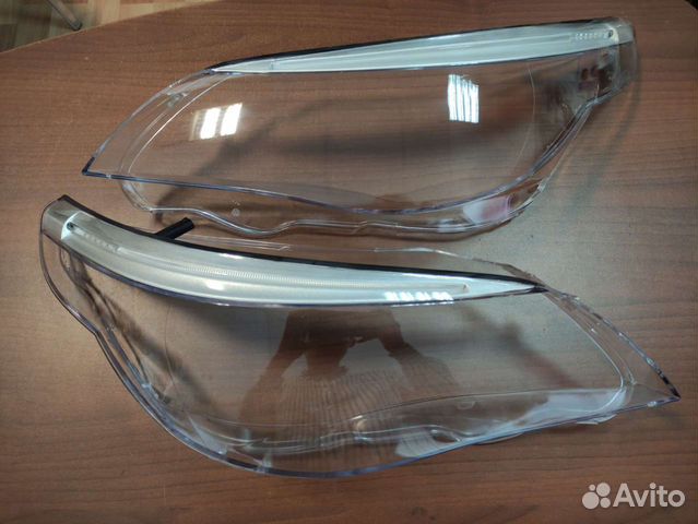 Стекла фар правое левое BMW E60 Е60 с ресничками