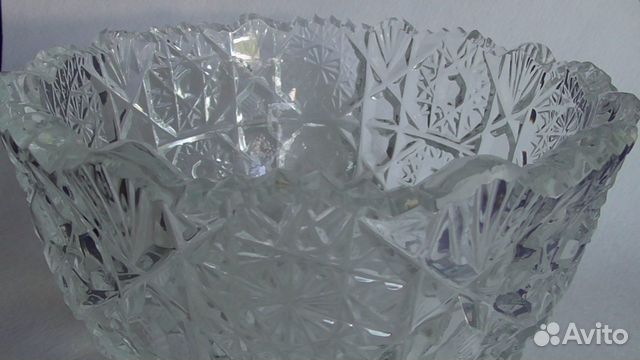 Вазы-салатницы. 2 шт. Ажурные. Хрусталь СССР