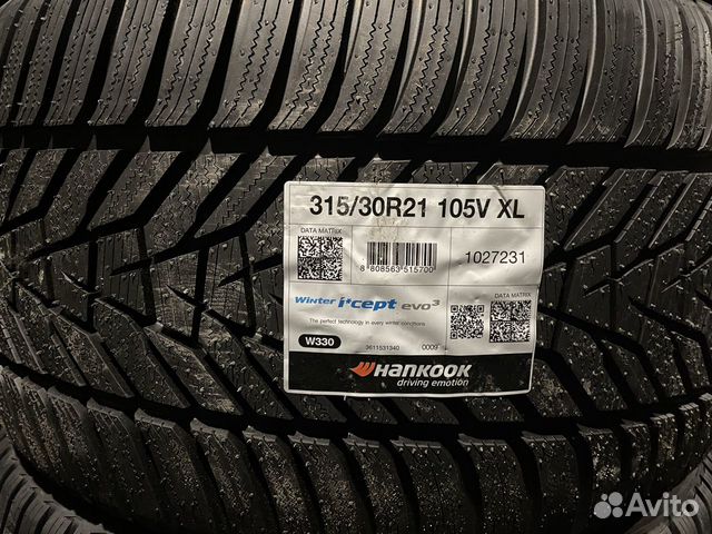 Hankook Winter I'Cept Evo 3 W330 275/35 R21 и 315/30 R21 115V