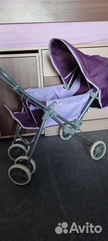 Коляска 2 в 1для куклы