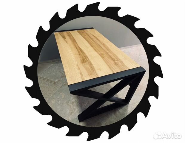 Лофт мебель из дерева и металла