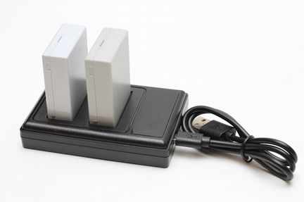 Зарядное устройство двойное для Canon LP-E8+ 2акб