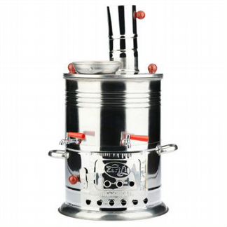 Самовар Турецкий 5 литров два крана Zarifis