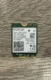 Intel Killer Gaming 6E AX1675x 160MHZ M.2 pcie