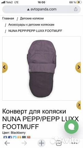 Конверт для прогулочной коляски