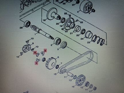 Грузик вариатора скутер мопед Ямаха Yamaha