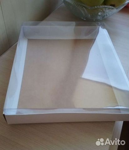 Коробка кондитерская 21х26 высота 4 см новые