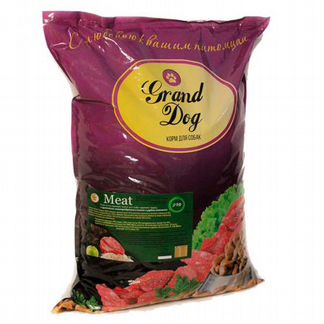 Корм для собак Grand Dog meat c кусочками мяса