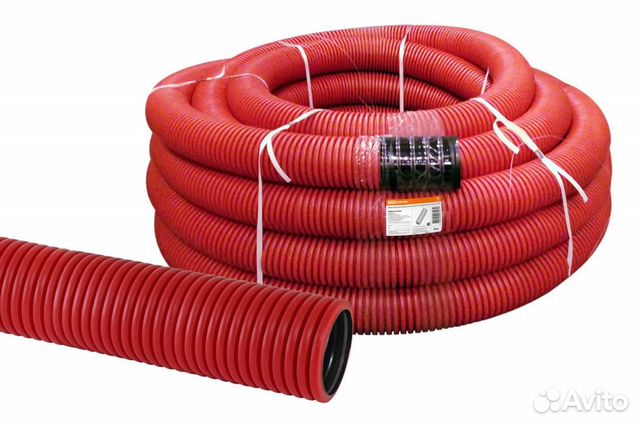 Труба двухслойная красная Ф 50м купить в Ступино | Товары для дома и ...