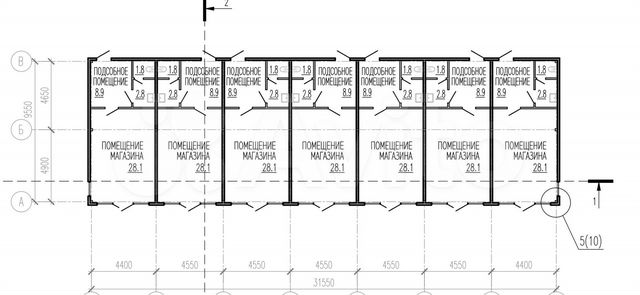Коммерческая площадь, 43 м²