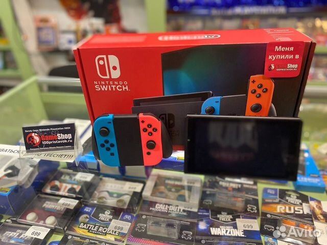 Nintendo Switch 32GB Red/Blue new rev Б.У