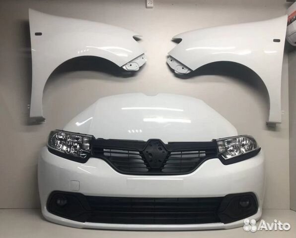 Рено Логан 2 Бампер Капот Крыло Фары в цвет