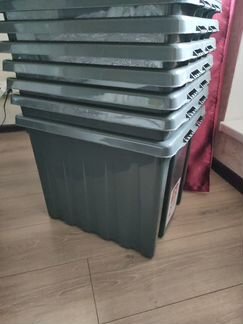 Ящик пластиковый с крышкой