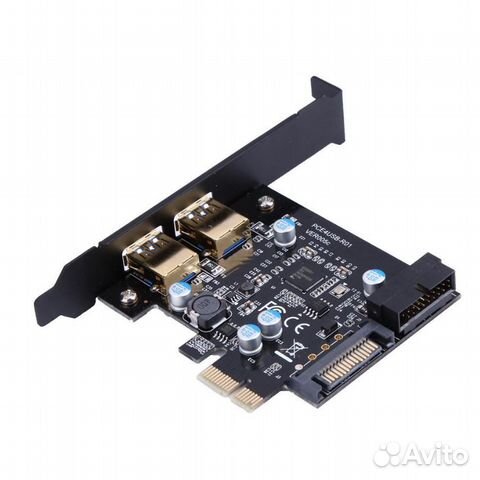 PCI-E к USB 3.0 (2 выхода)