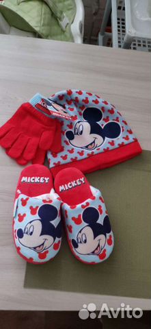 Шапка, перчатки и тапки