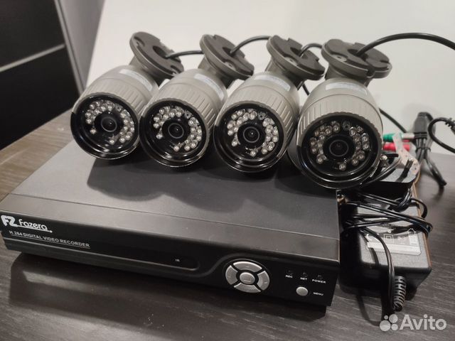 Бу Комплект видеонаблюдения 4 камеры 2мп