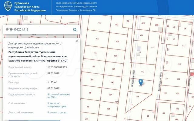 Кадастровая карта набережные челны тукаевский