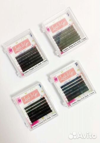 Цветные ресницы для наращивания lash Go