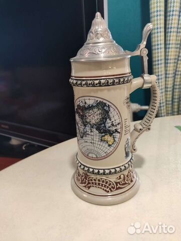 Пивная кружка с крышкой