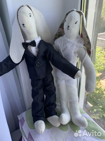 Зайцы Тильда молодожены подарок