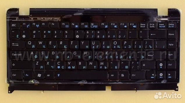 Клавиатура для ноутбука Asus 1225 черная с рамкой