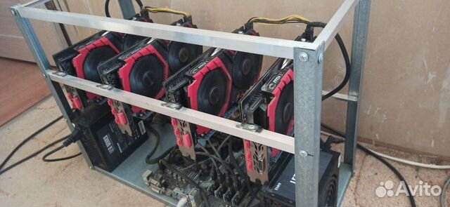 Риг на 4 видеокарты MSI 1060 6GB