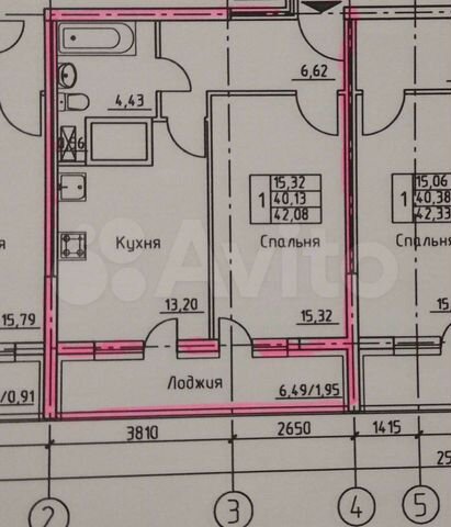 1-к. квартира, 43,7 м², 20/25 эт.