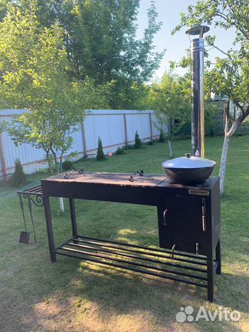Мангал с печью