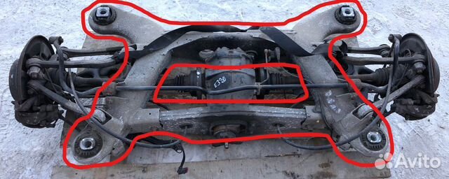 Балка задняя Mercedes Benz W211 Е-Class