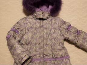 Зимнее пальто для девочки (подкладка-натур.шерсть)