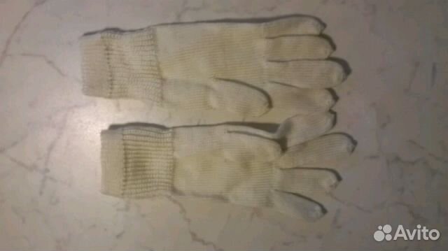 Перчатки белые демисезон