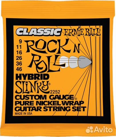Ernie Ball 2252 струны для эл.гитары