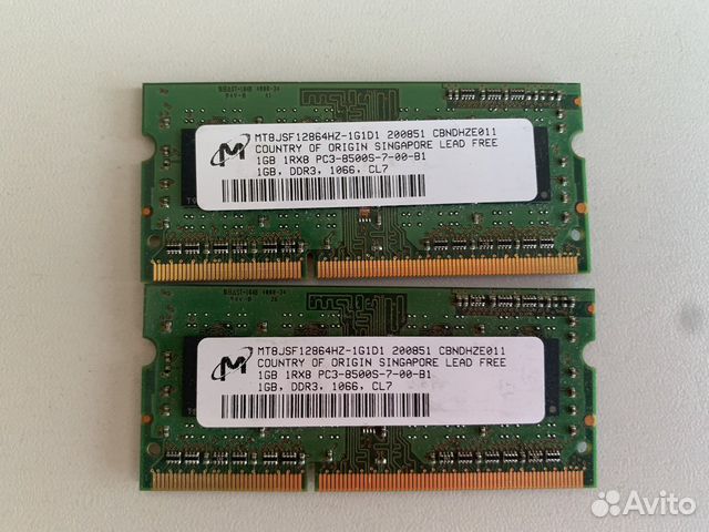 Модуль памяти ddr3/ddr2 для ноутбуков so-dimm