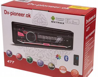 Автомагнитола Pioneer.ok 477 с Bluetooth