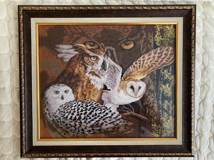 Картина, вышитая крестиком