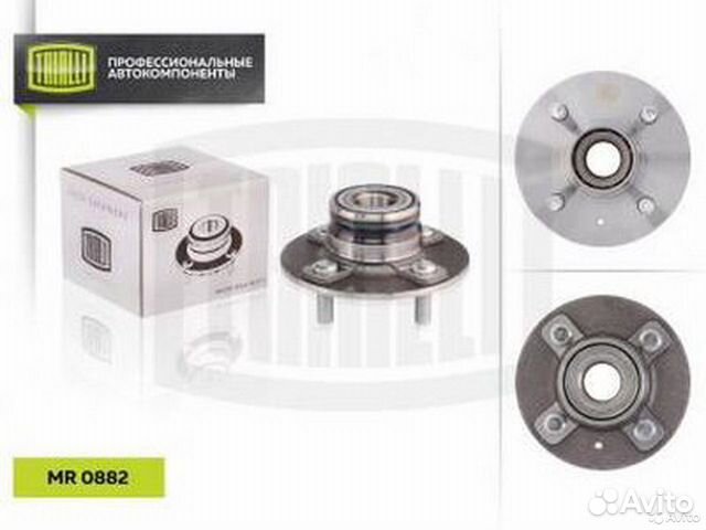 Ступица Accent без ABS задняя в сборе