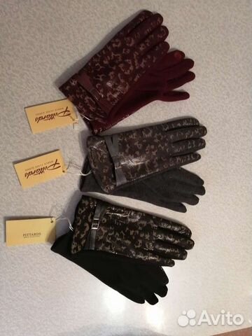 Перчатки трикотажные, женские, новые