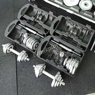 Гантели 15 20 30 50 кг хром переносные наборы